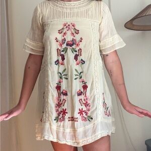 Free People Embroidered Dress